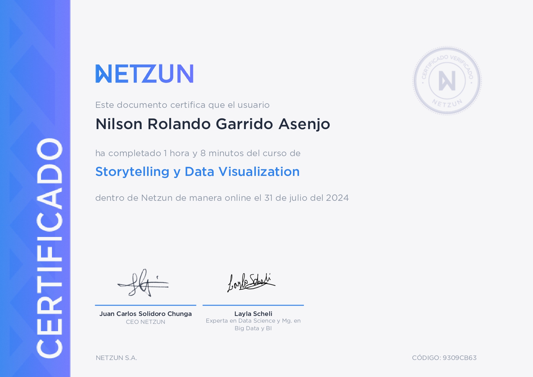 Certificado Storytelling y Data Visualization