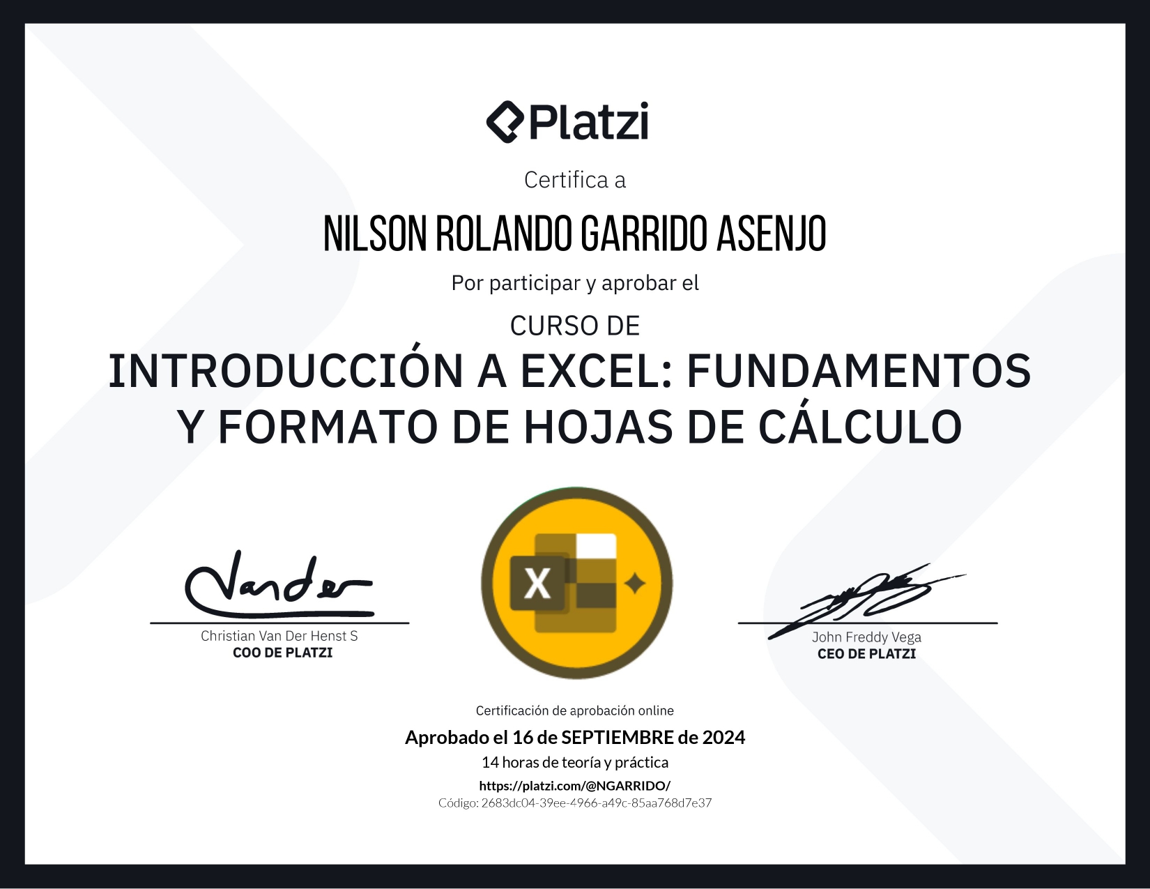 Certificado Introducción a Excel: Fundamentos y Formatos de Hojas de Cálculo