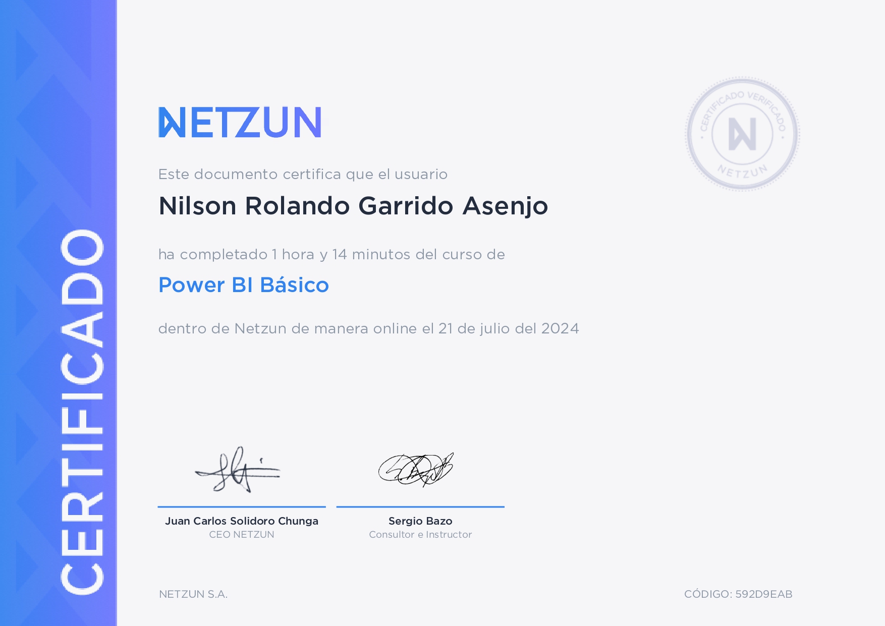 Certificado Power BI Básico