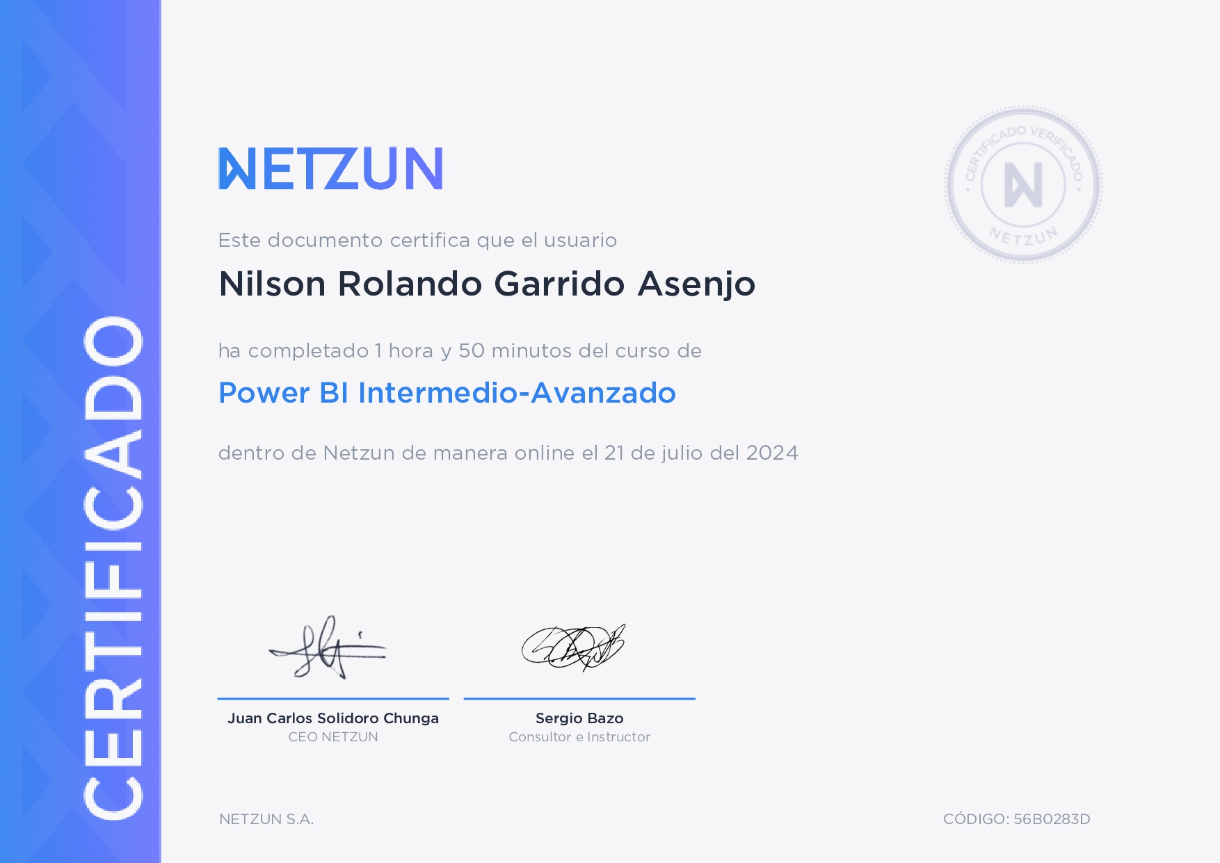 Certificado Power BI Intermedio - Avanzado