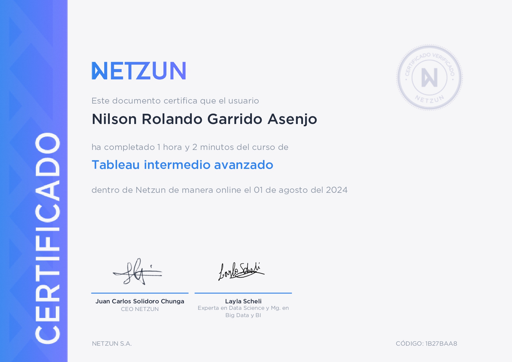 Certificado Tableau Intermedio - Avanzado